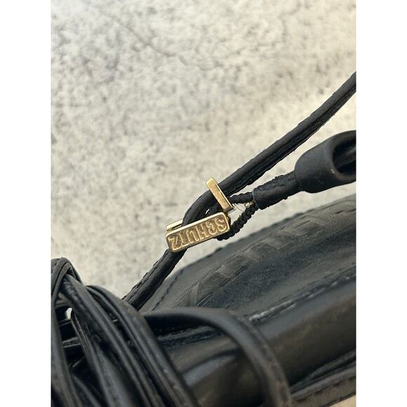 NWT SCHUTZ VIKKI BLACK STRAPPY HEEL Women’s Size 10 - Picture 9 of 11